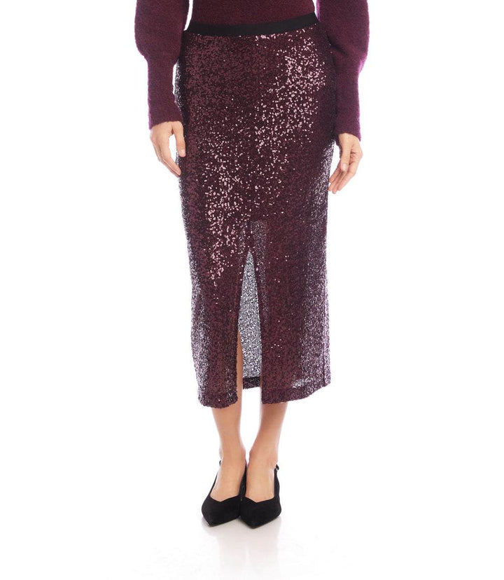 Sequin Midi Skirt