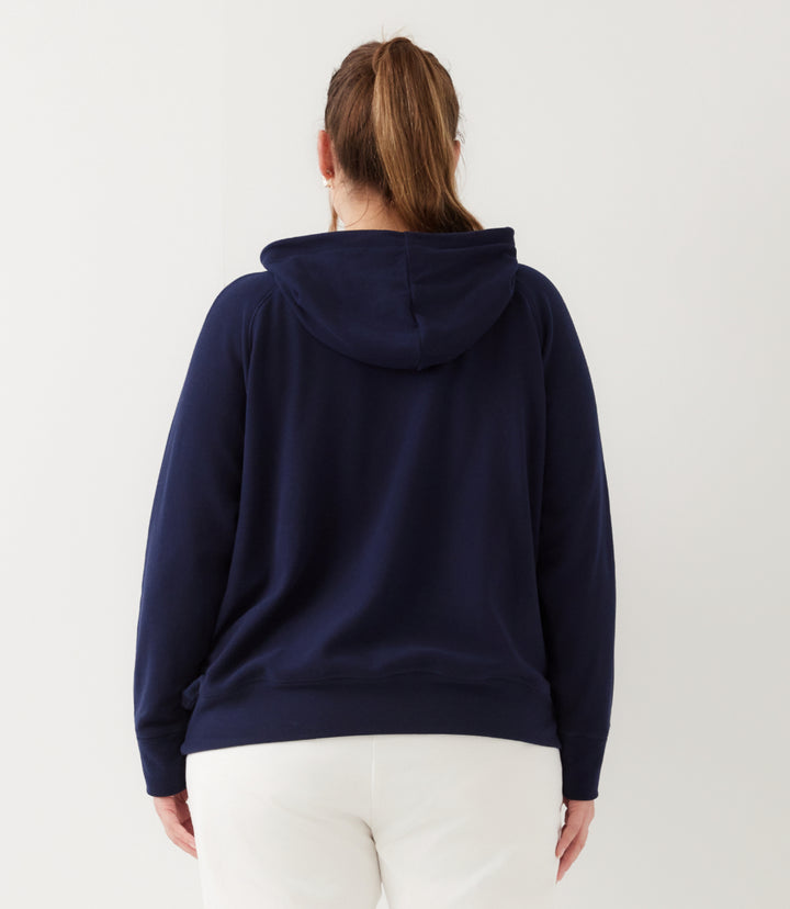 Plus Size Rhinestone Drawstring Hoodie Sweatshirt