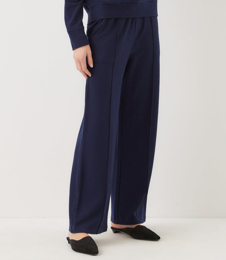 Drawstring Pintuck Sweatpants