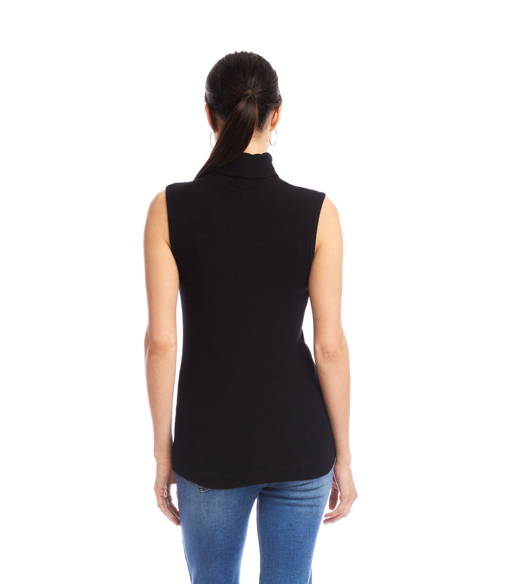 Ribbed Turtleneck Tank