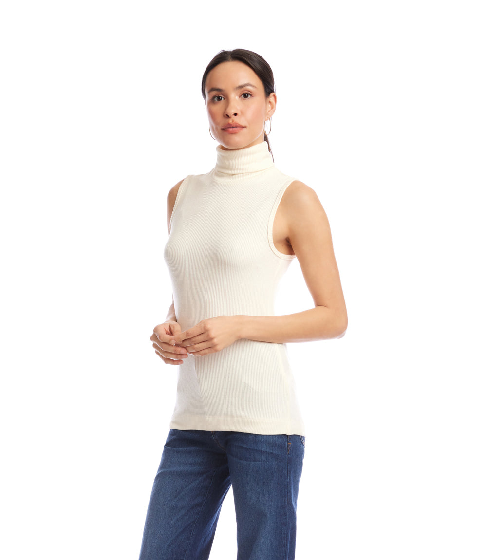 Ribbed Turtleneck Tank