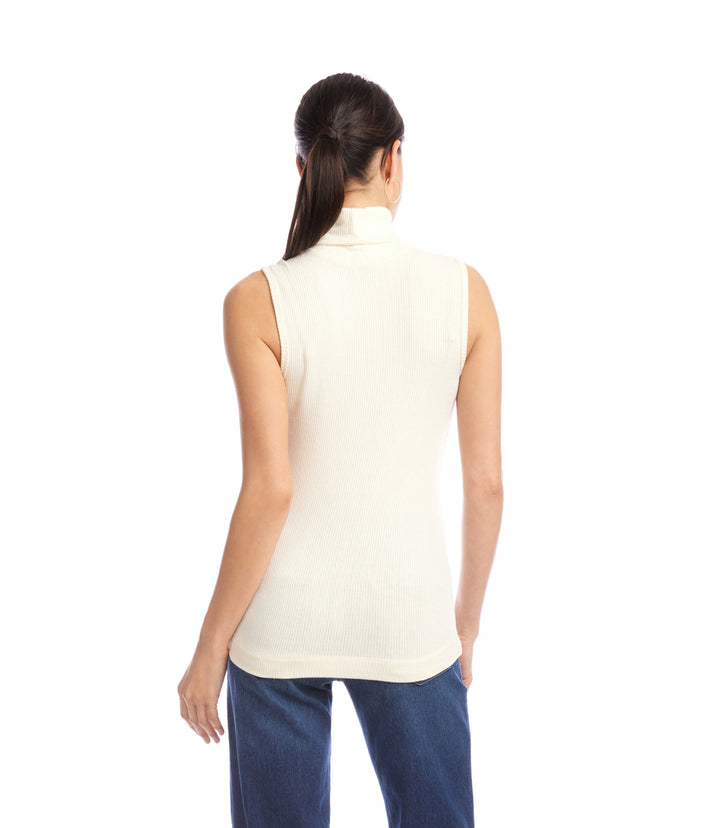 Ribbed Turtleneck Tank
