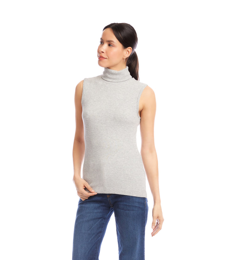 Ribbed Turtleneck Tank