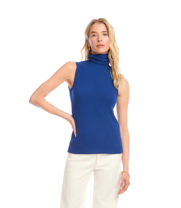Ribbed Turtleneck Tank