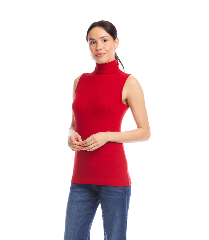 Ribbed Turtleneck Tank
