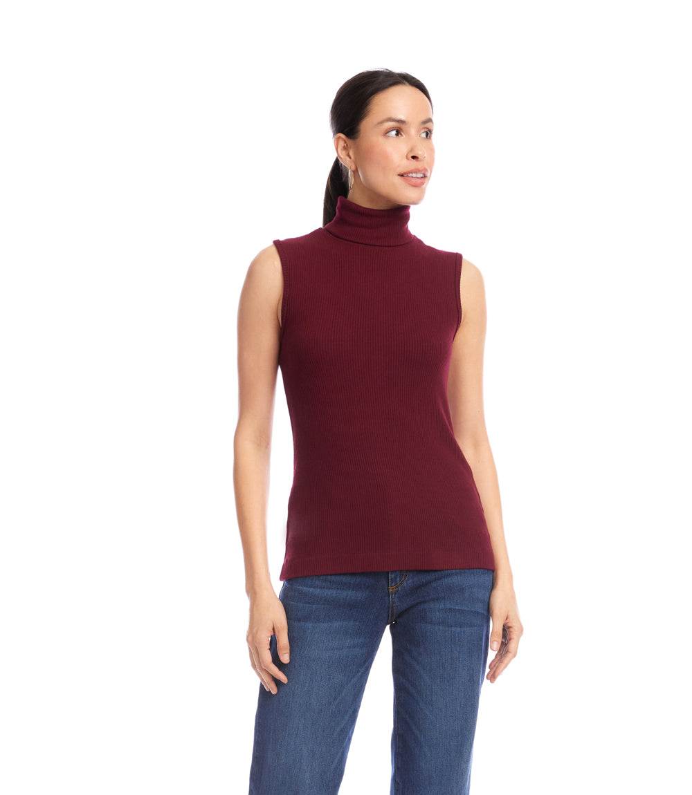 Ribbed Turtleneck Tank