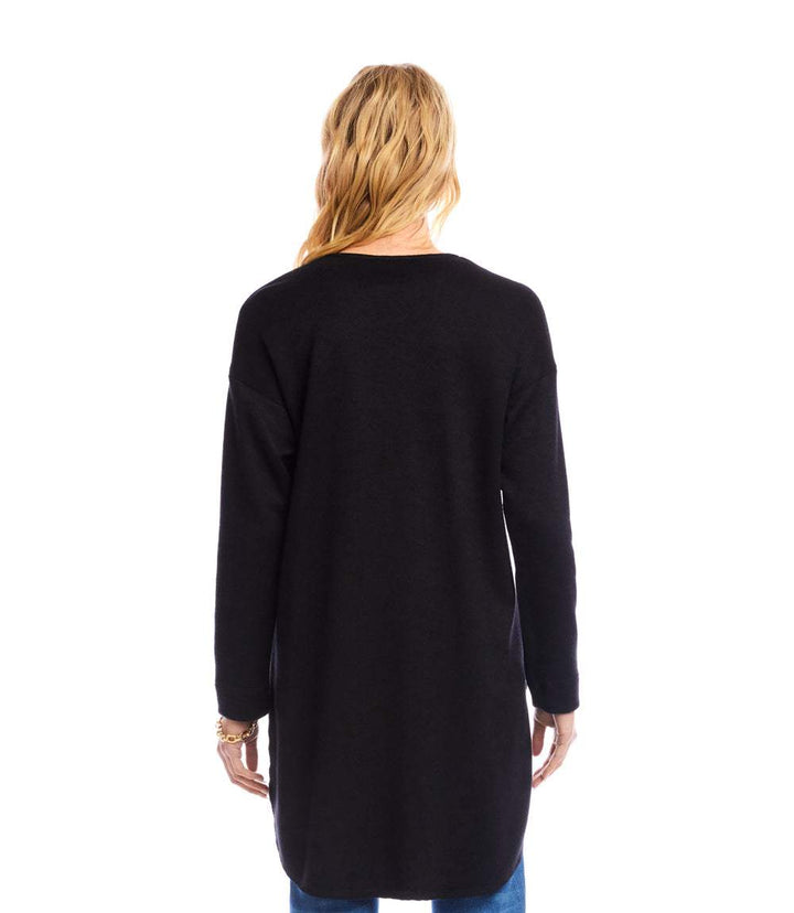 Long Sleeve Shirttail Cardigan