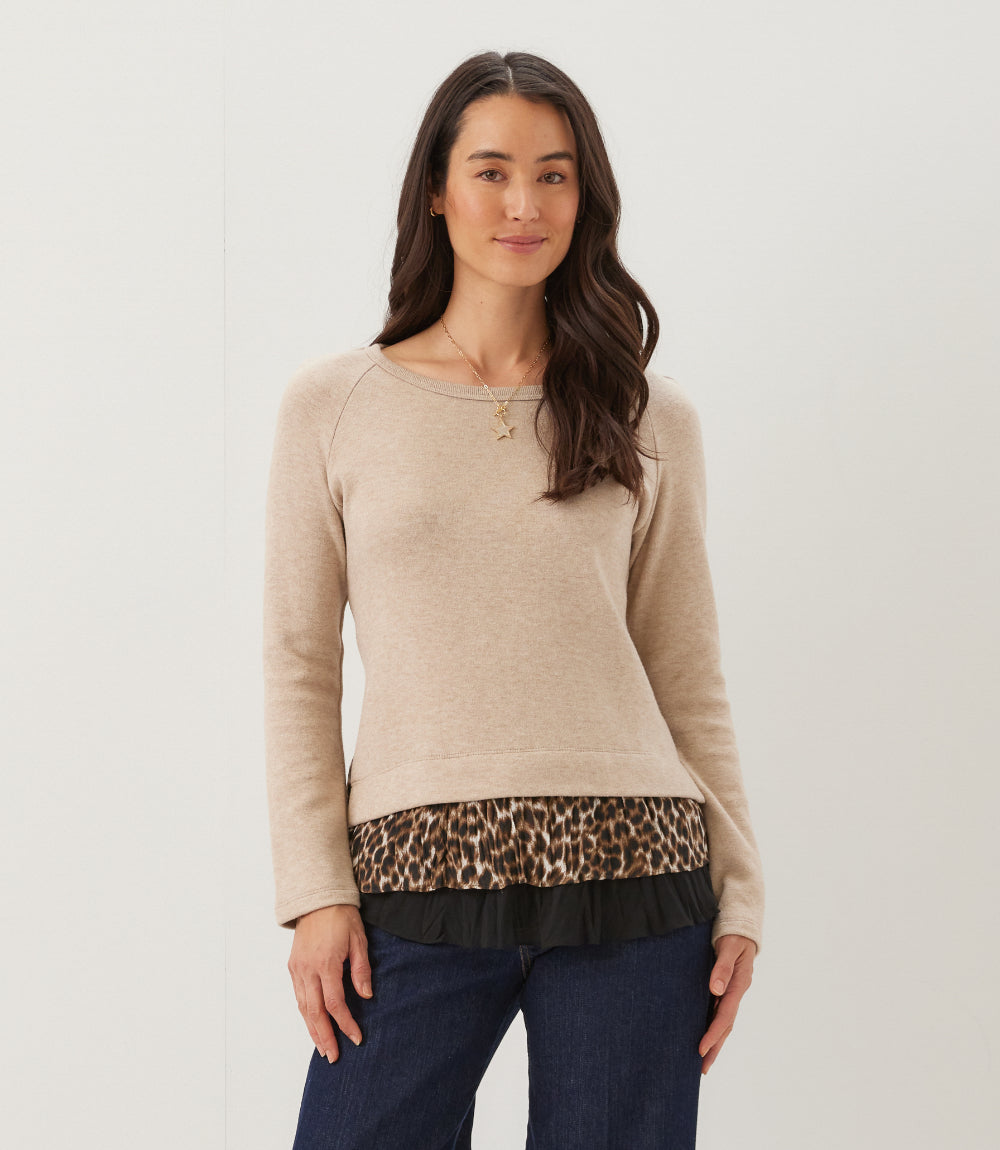 Layered Contrast Sweater