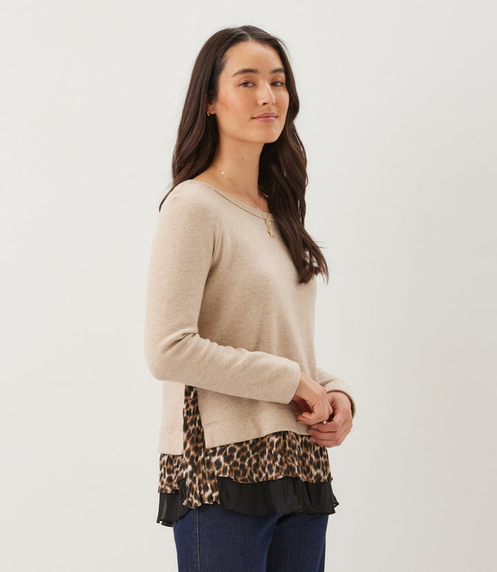 Layered Contrast Sweater