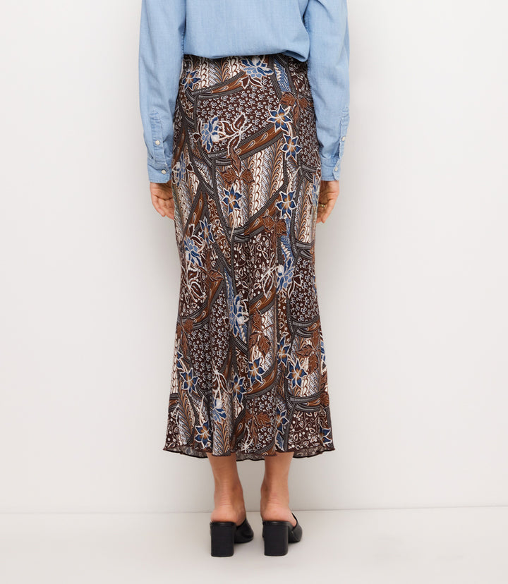 Bias Cut Midi Skirt