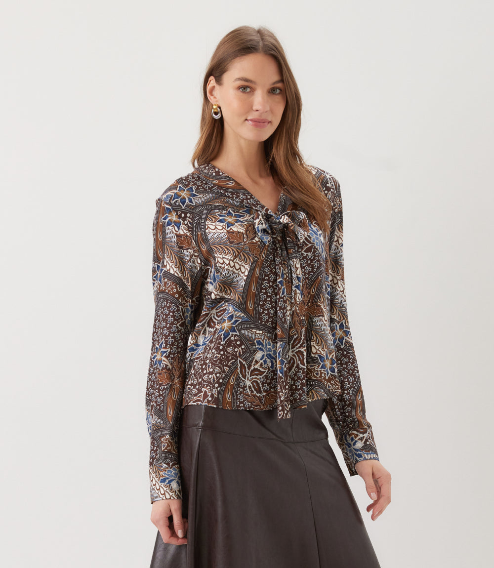 Long Sleeve Bow Top