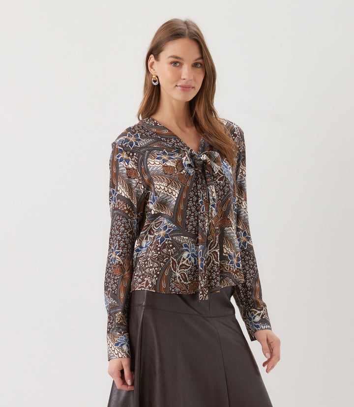 Long Sleeve Bow Top