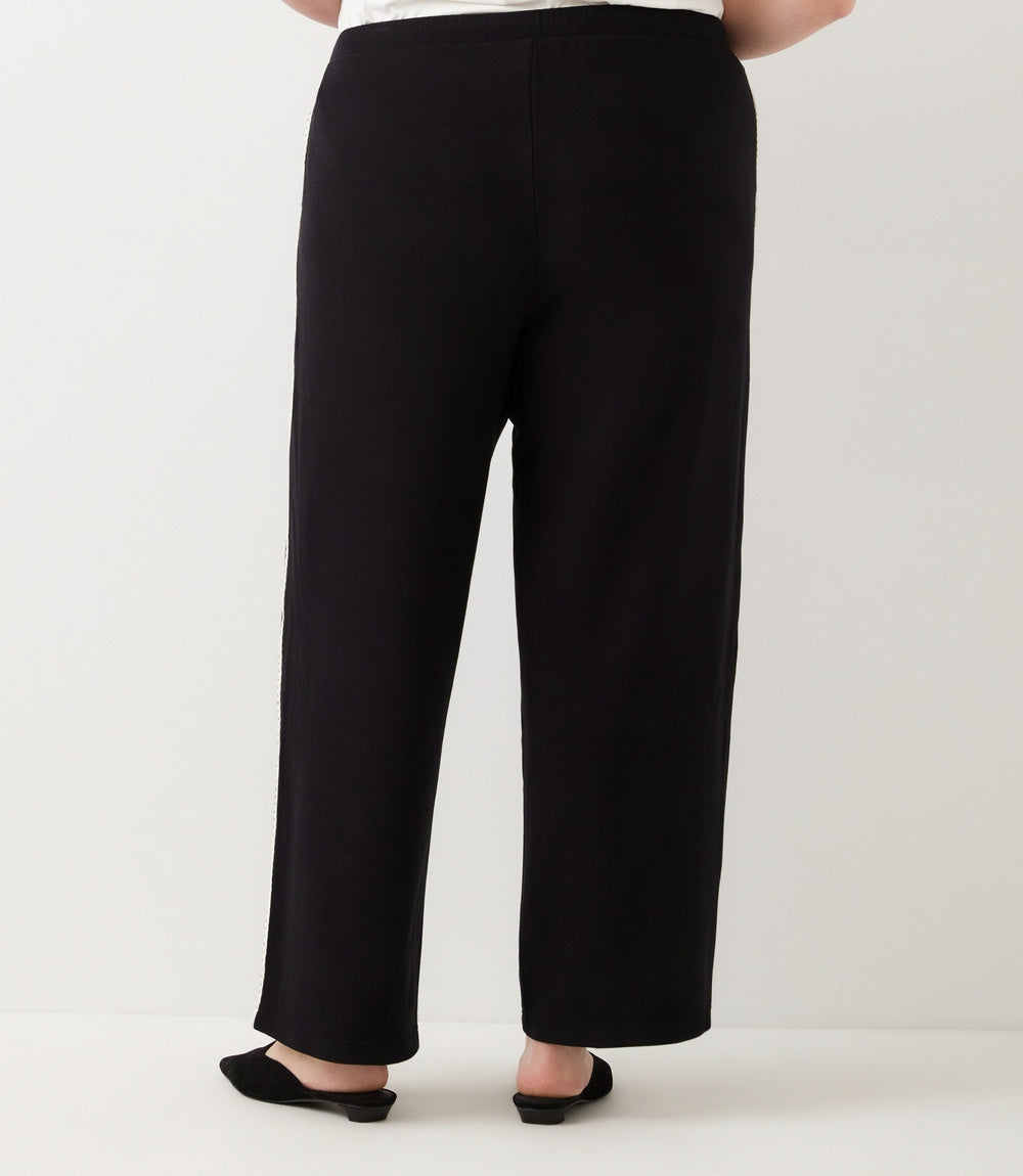 Plus Size Edge Stitch Drawstring Sweatpants