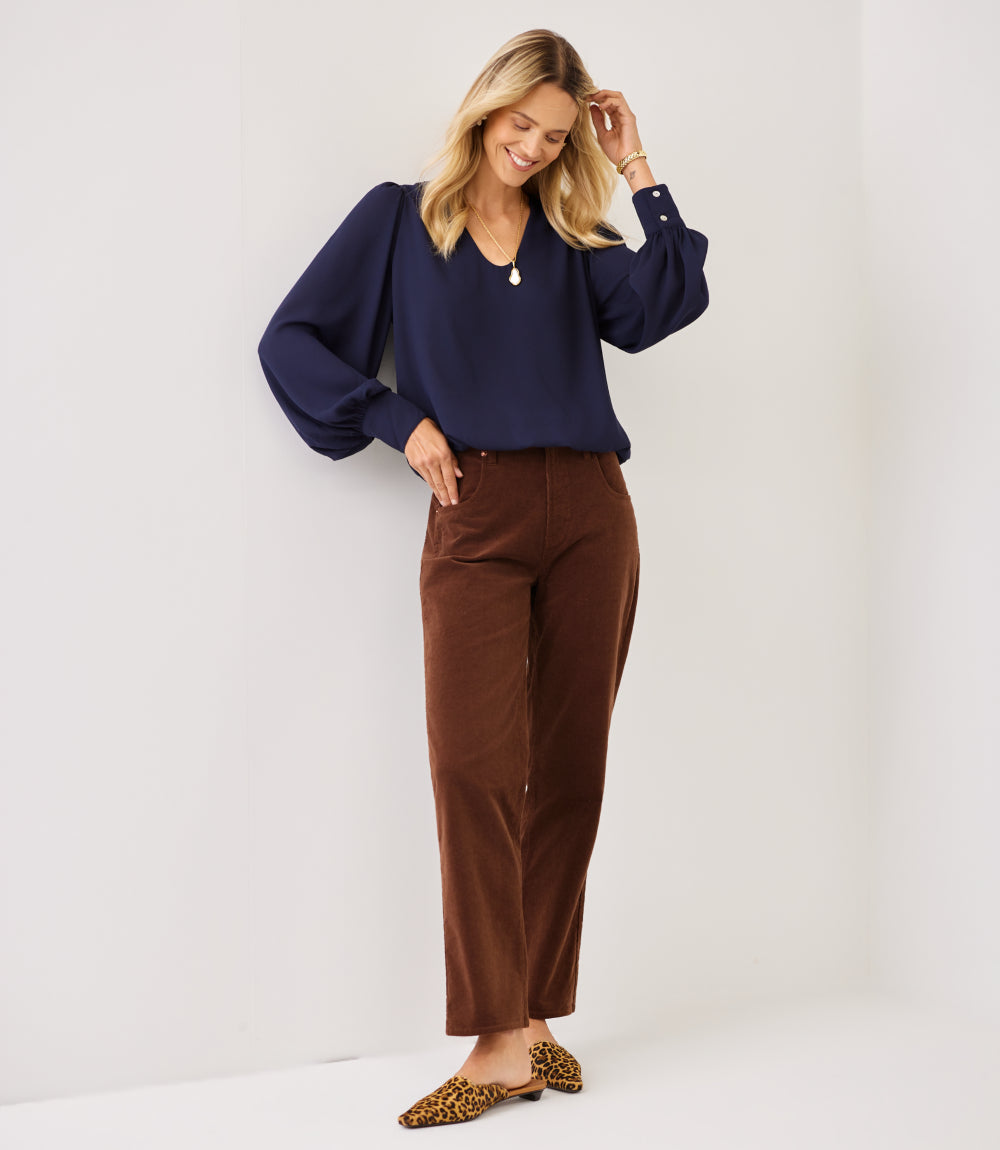 Corduroy Ankle Pant