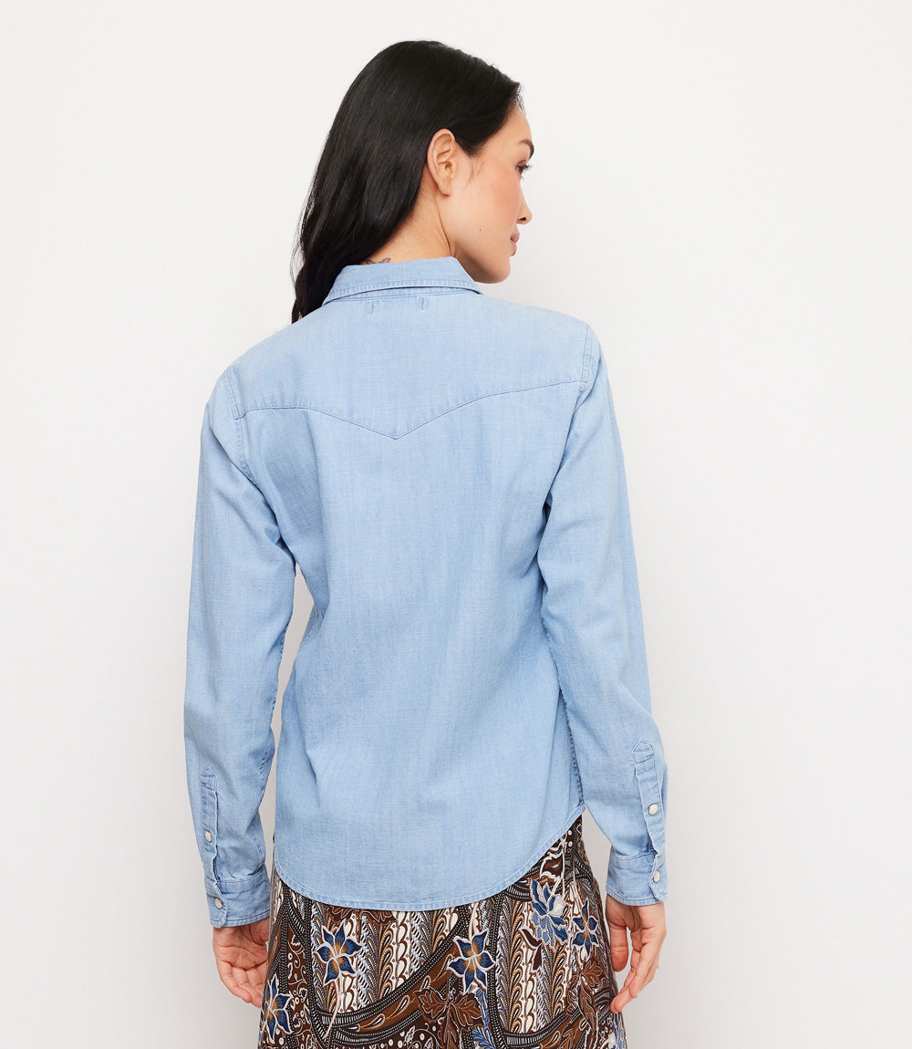 Long Sleeve Western Denim Shirt