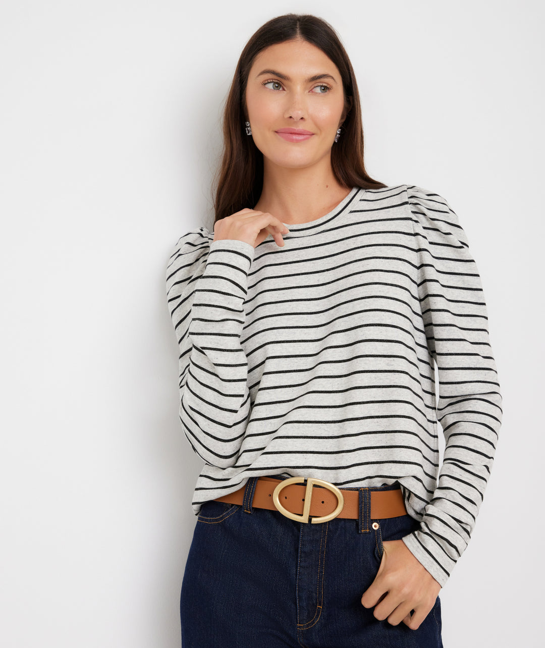 Shirred Sleeve Top