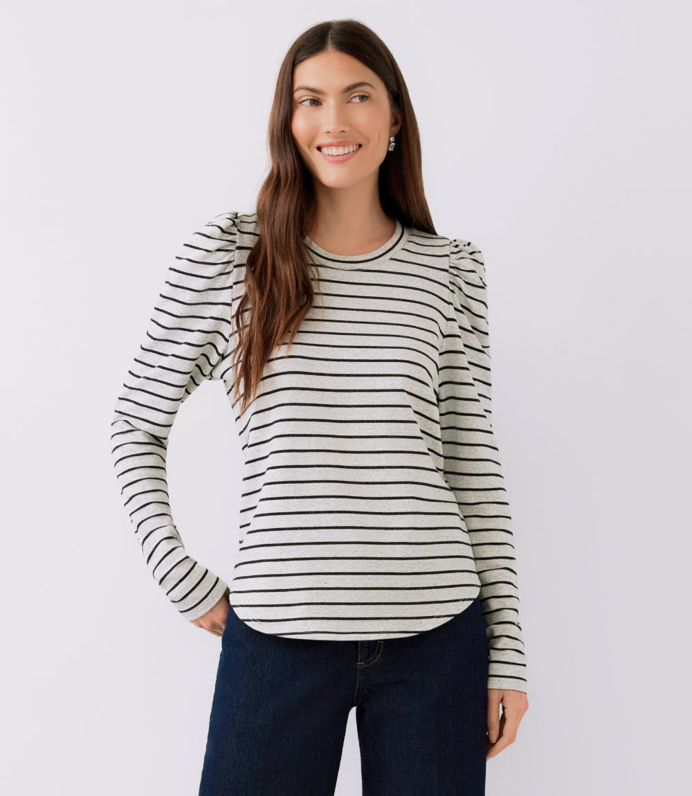 Shirred Sleeve Top