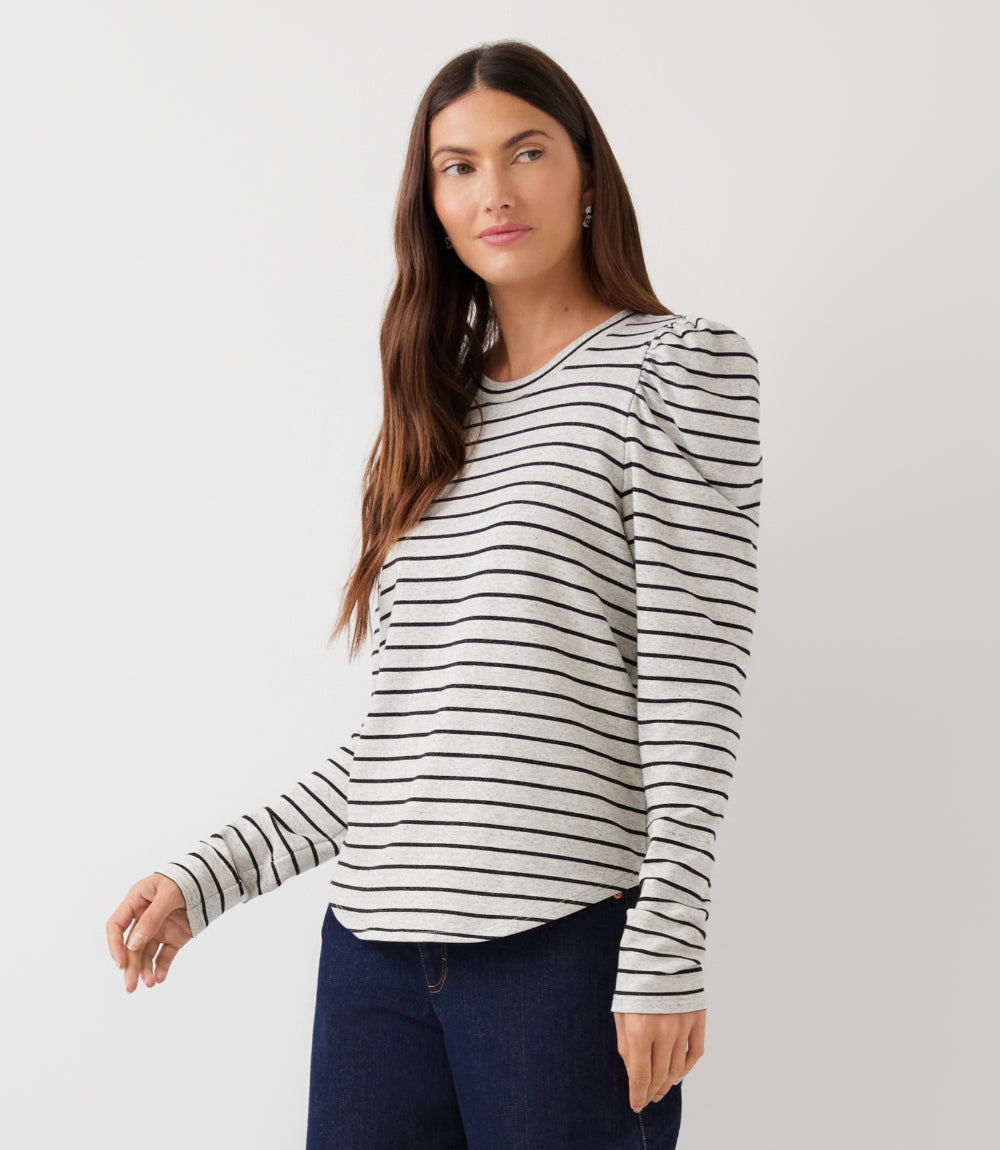 Shirred Sleeve Top