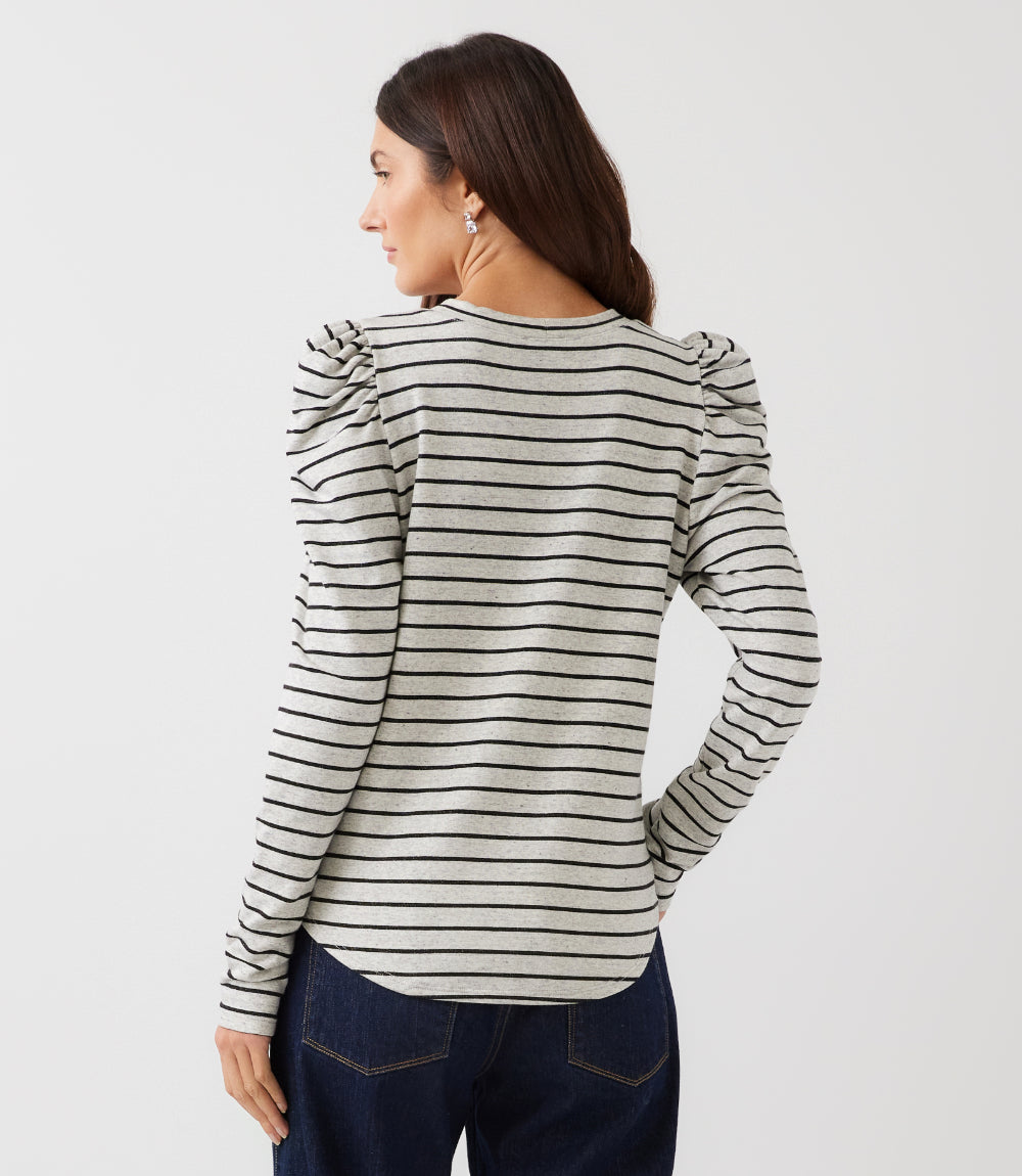 Shirred Sleeve Top