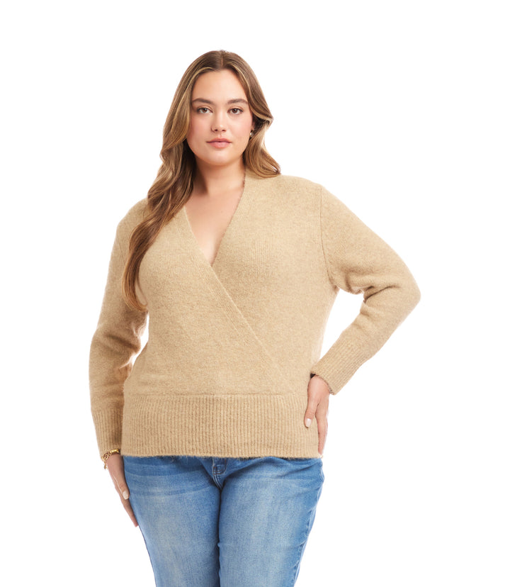Plus Size Wrap Sweater