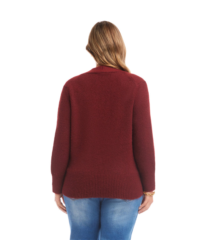 Plus Size Wrap Sweater