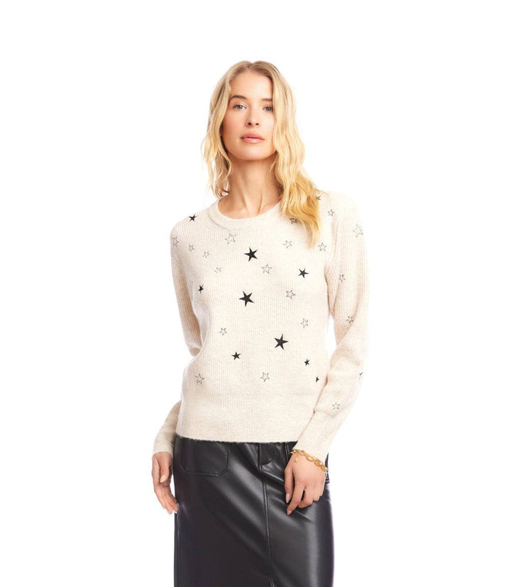 Embroidered Stars Sweater