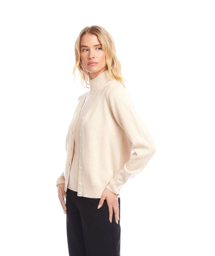 V-Neck Cardigan Sweater