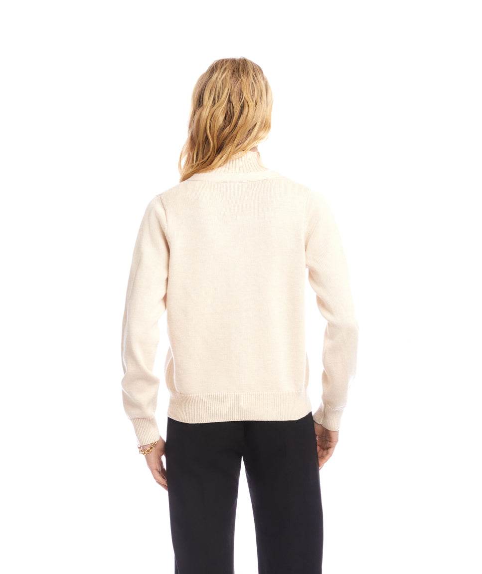 V-Neck Cardigan Sweater