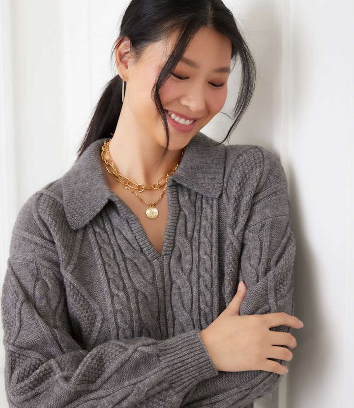 Cable Knit Sweater Dress