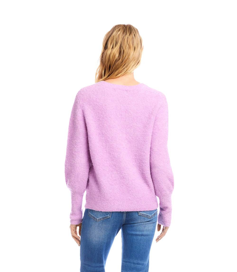 Boucle Blouson Sleeve Sweater