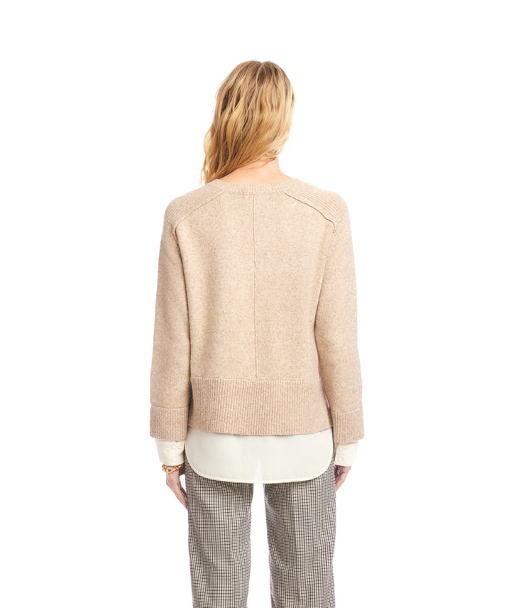 Layered V-Neck Sweater