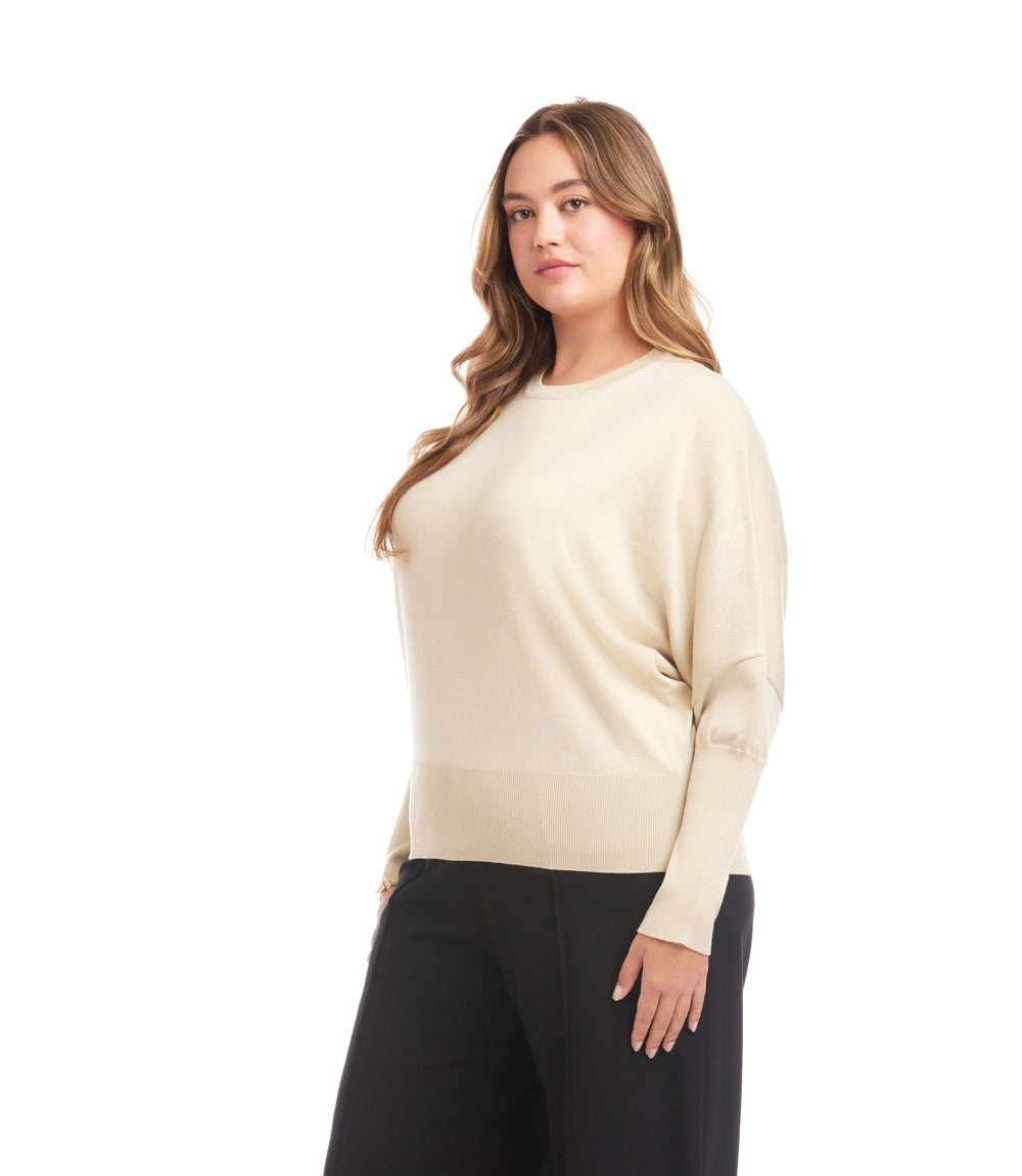 Plus Size Dolman Sleeve Sweater
