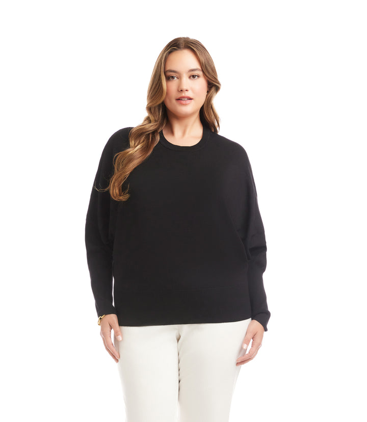 Plus Size Dolman Sleeve Sweater