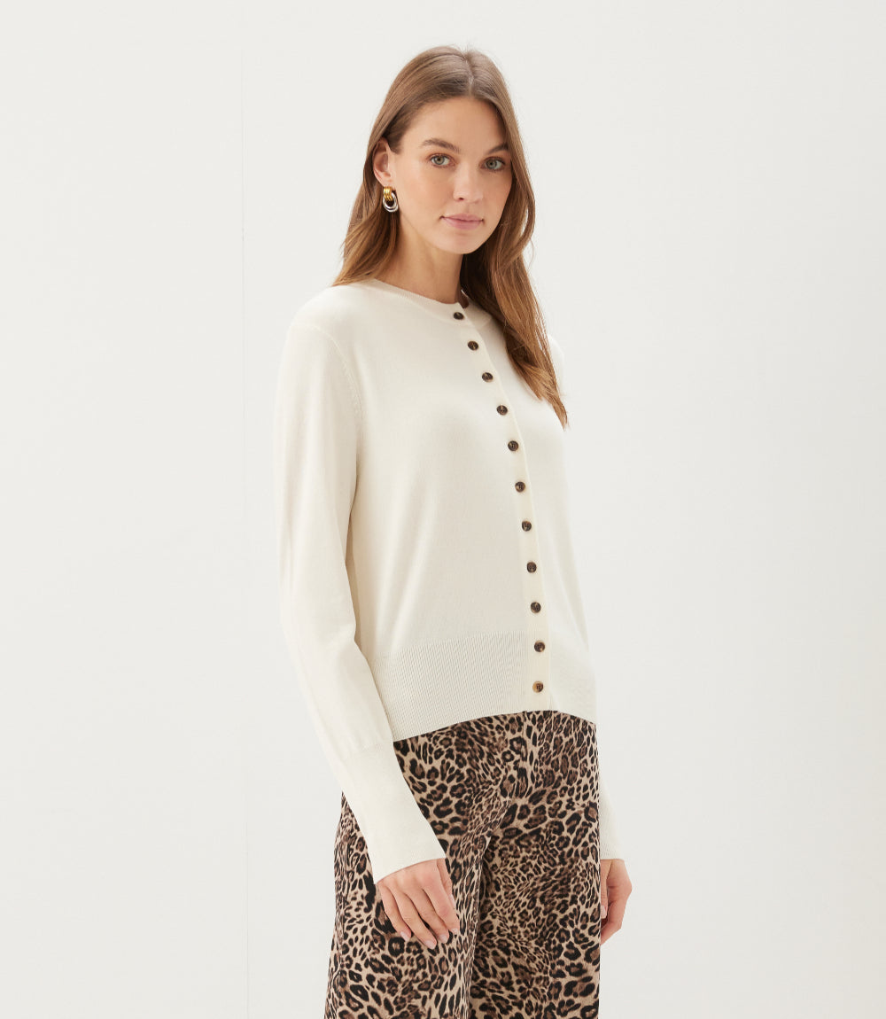 Petite Size Button-Up Cardigan Sweater
