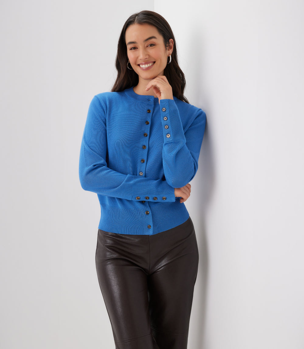 Button-Up Cardigan Sweater