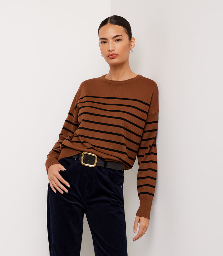 Stripe Crewneck Sweater