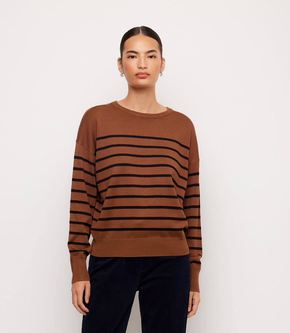 Stripe Crewneck Sweater