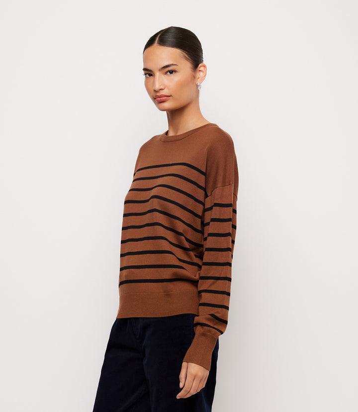 Stripe Crewneck Sweater