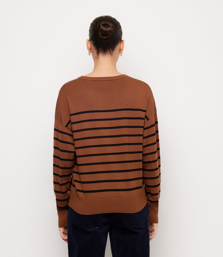 Stripe Crewneck Sweater