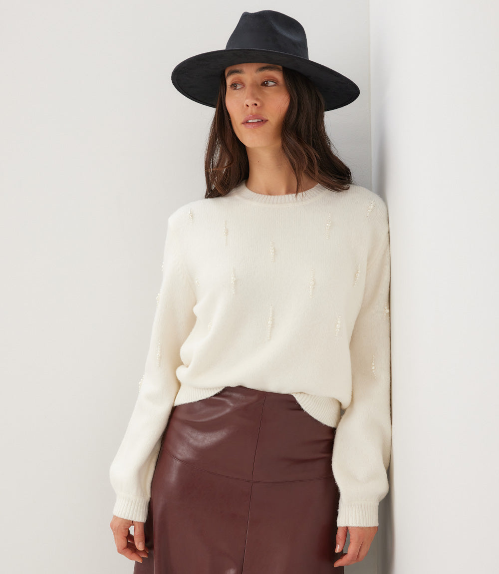 Pearl Embellished Sweater