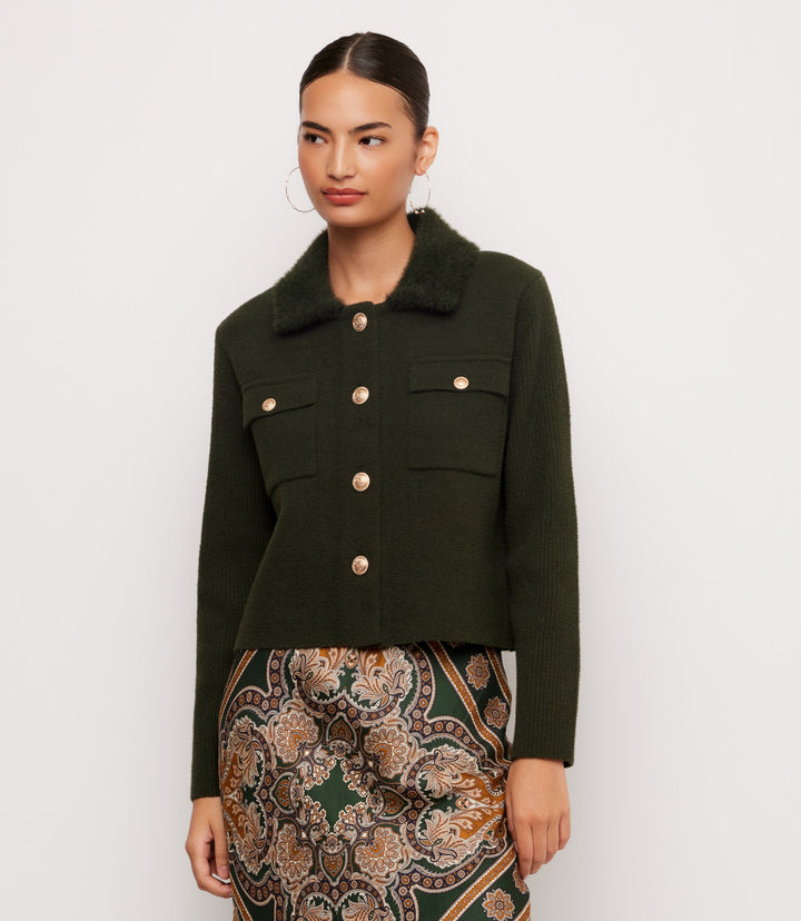 Collared Sweater Jacket