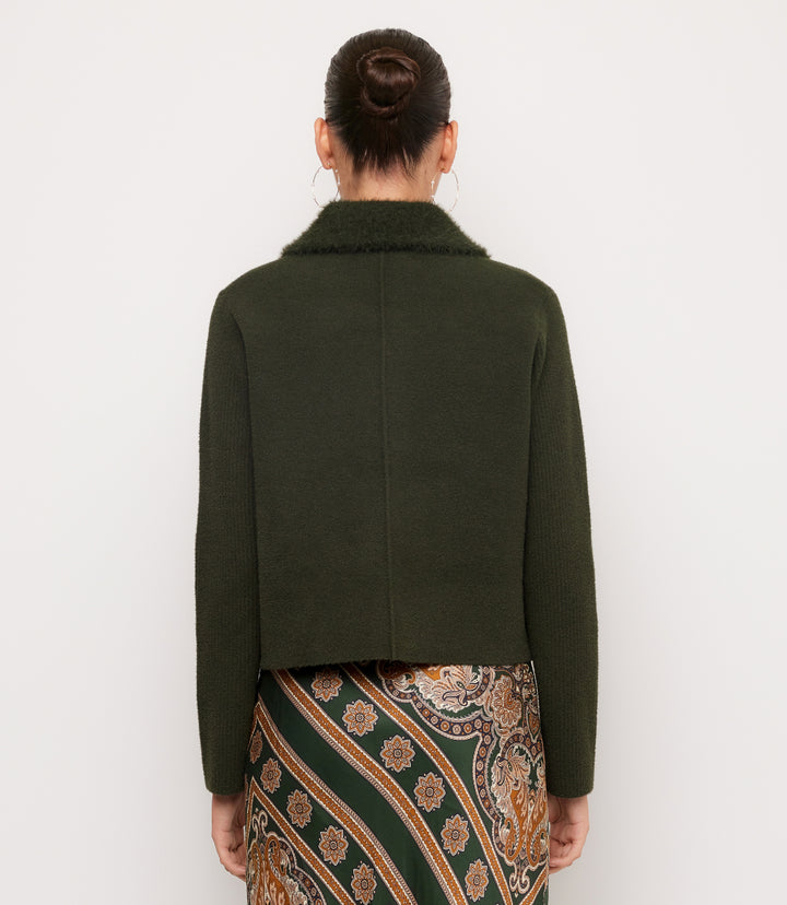 Collared Sweater Jacket