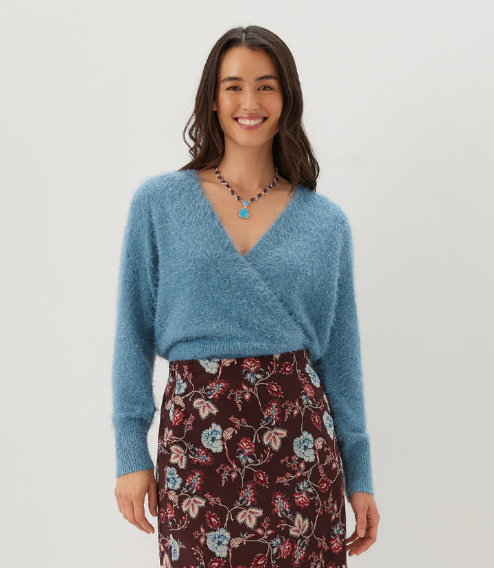 Eyelash Wrap Sweater