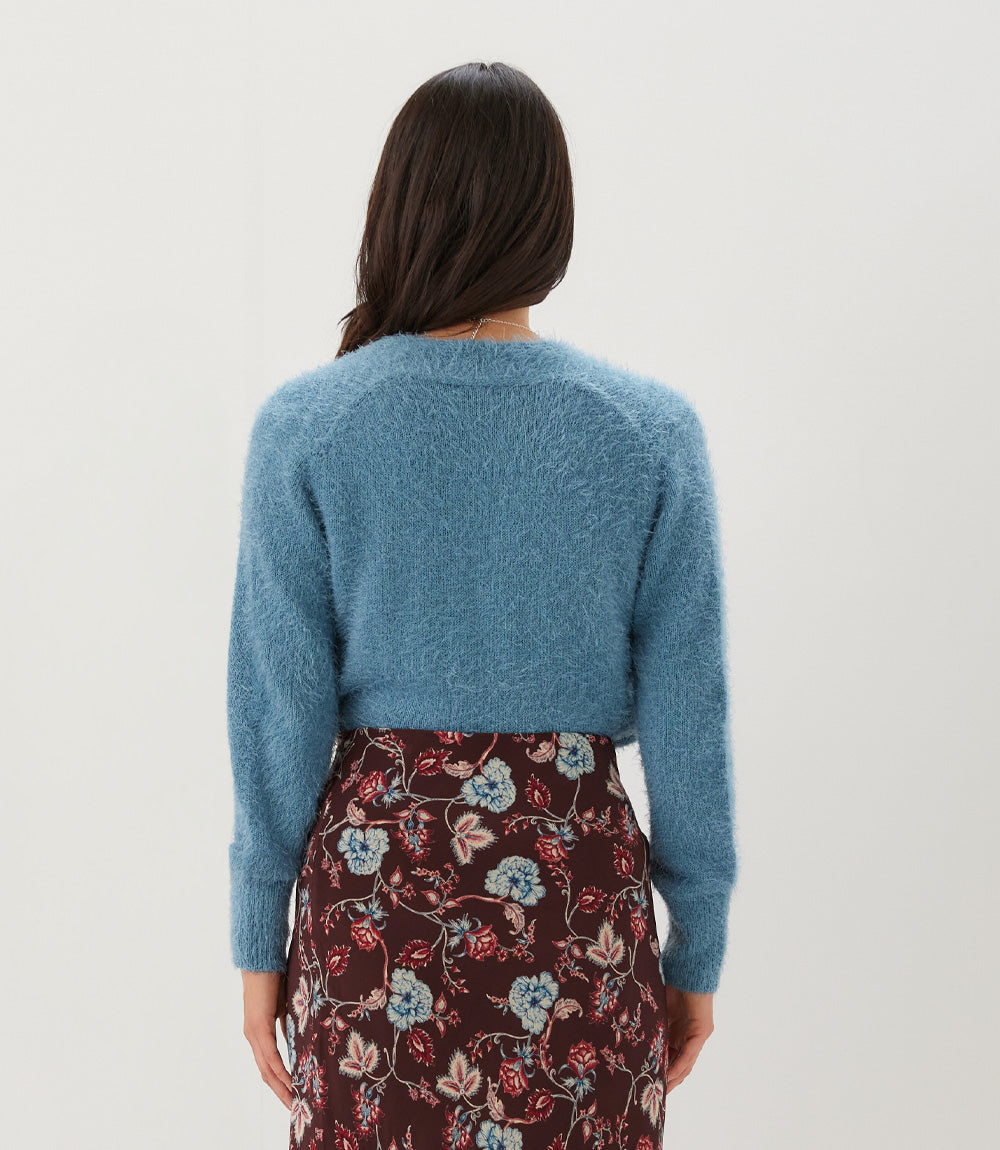 Eyelash Wrap Sweater