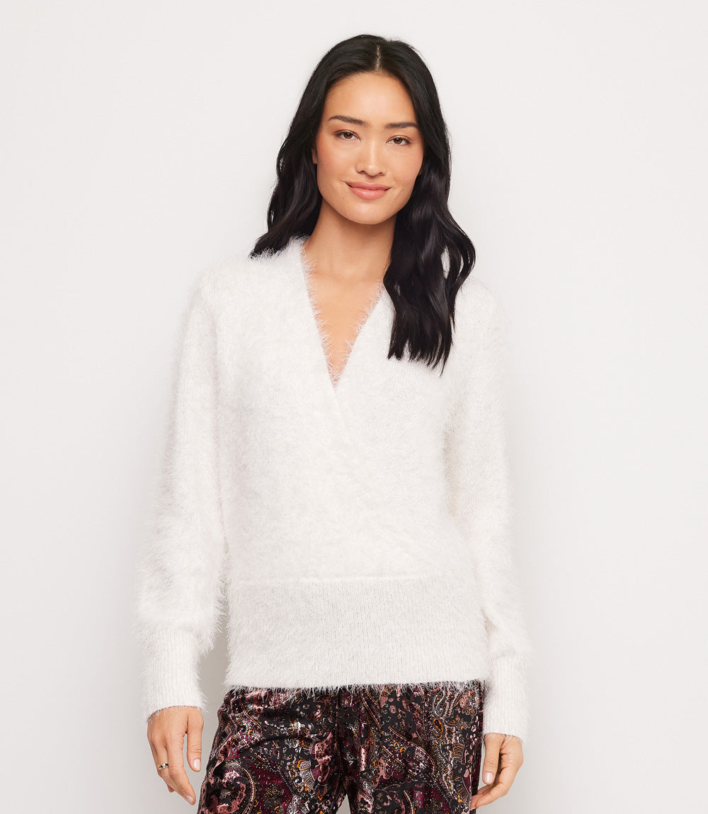Eyelash Wrap Sweater