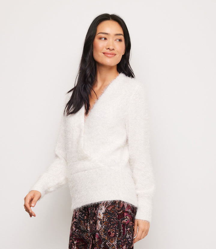 Eyelash Wrap Sweater