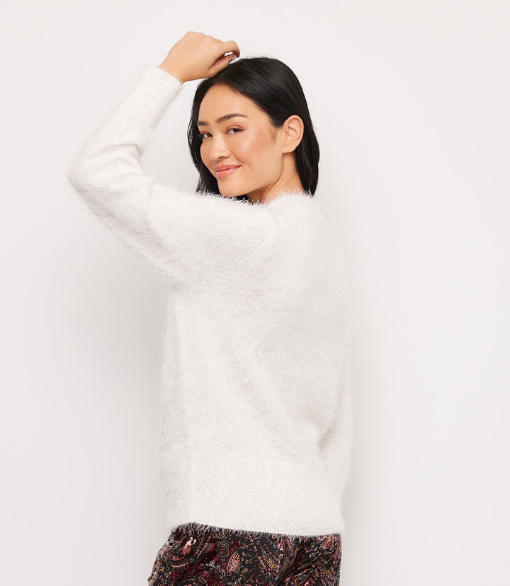 Eyelash Wrap Sweater