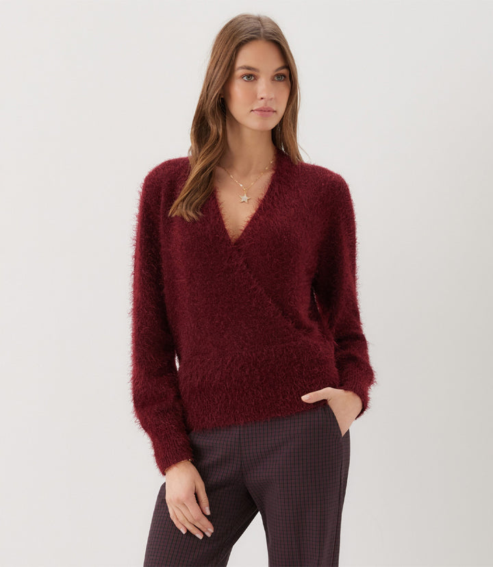 Eyelash Wrap Sweater