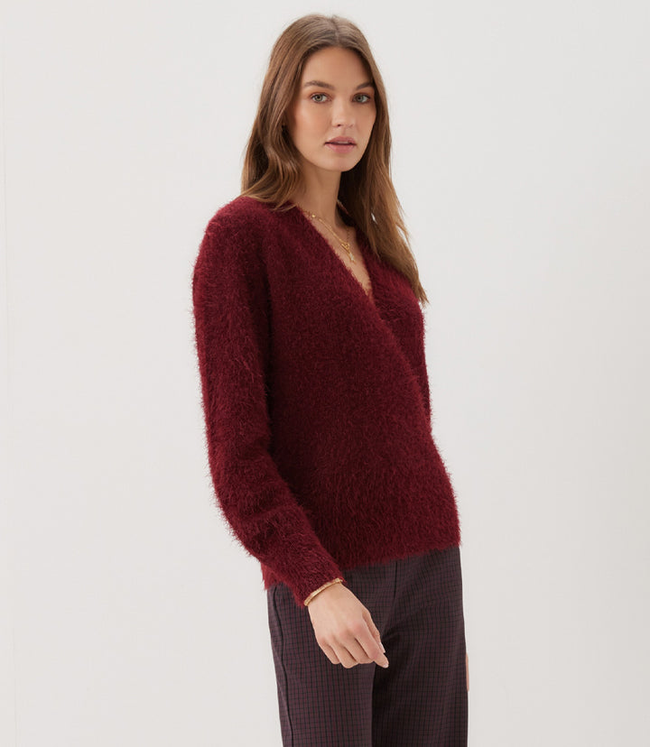 Eyelash Wrap Sweater