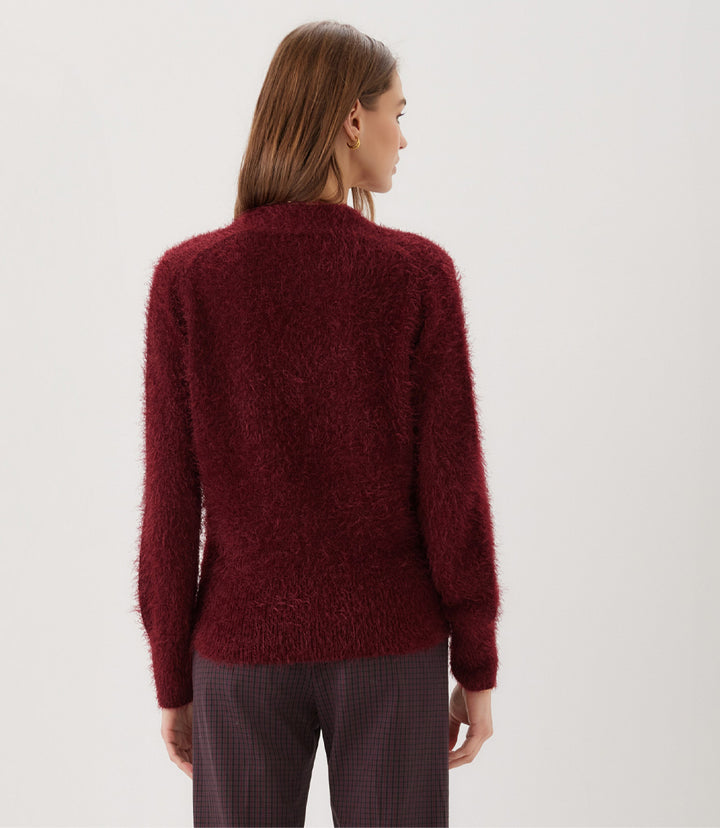 Eyelash Wrap Sweater